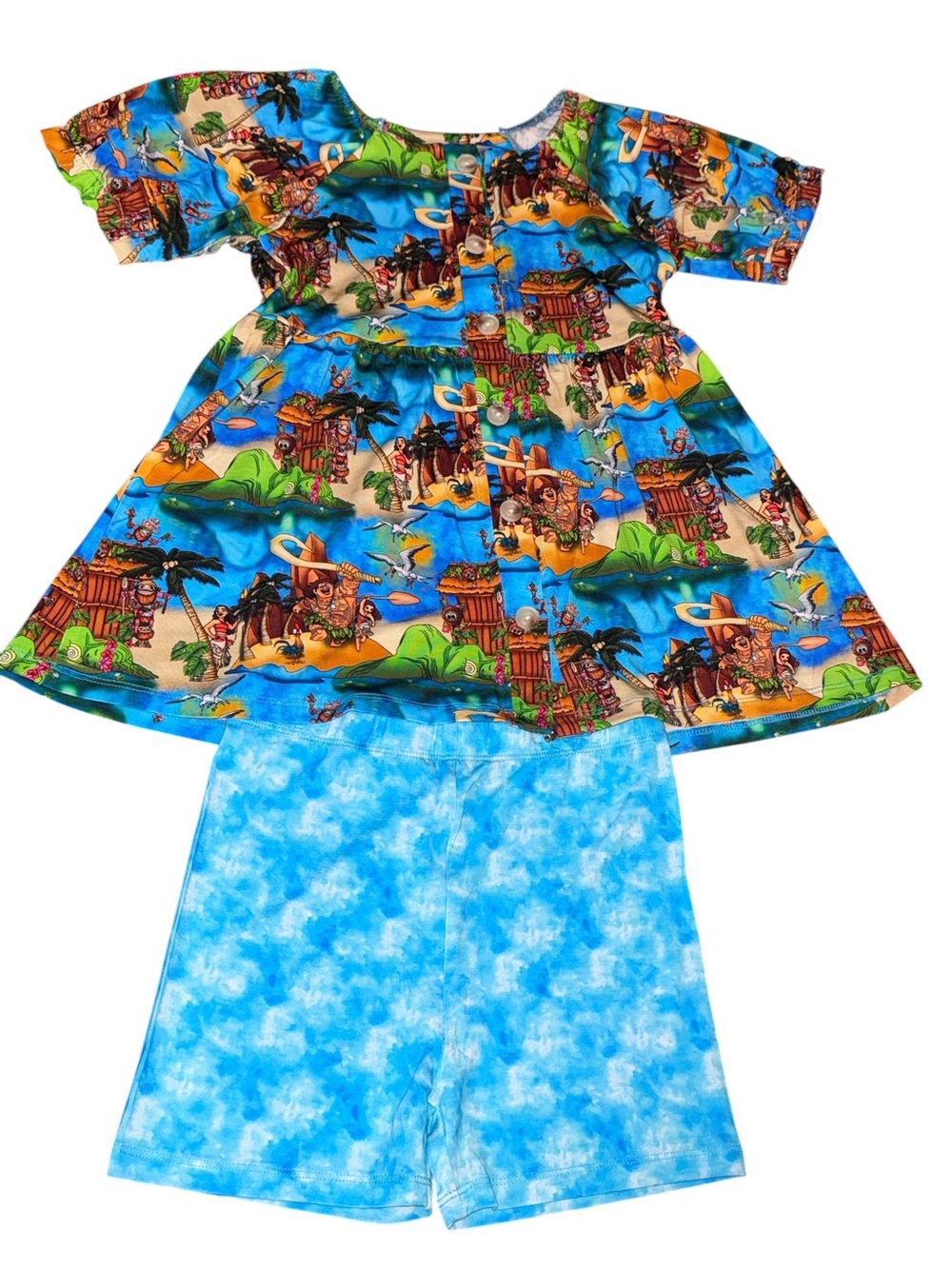Moana Peplum and Shorts set- NWT - Picture 2 of 4